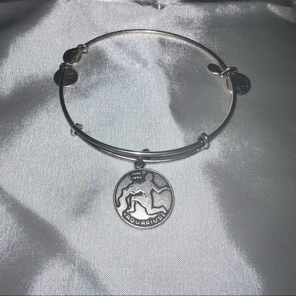 Alex and Ani Aquarius Charm Bangle